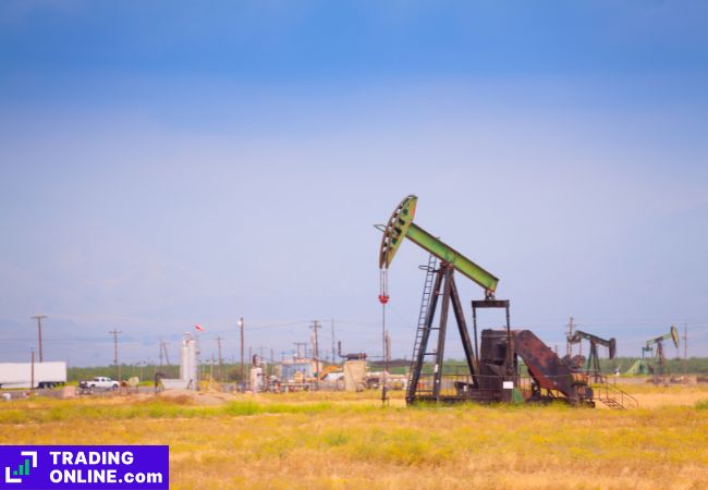 foto di un pozzo di petrolio in Medio Oriente