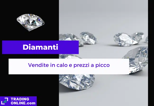 presentazione della notizia sul calo delle vendite di diamanti