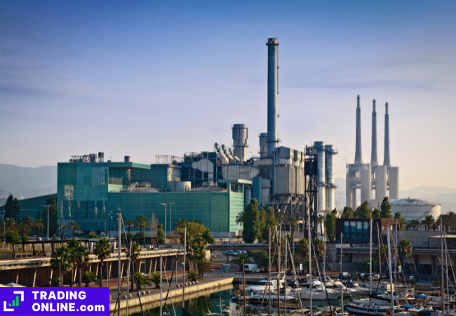 foto di un impianto di processamento del gas naturale