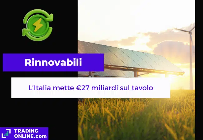 presentazione della notizia su nuovo piano di investimenti italiani in transizione rinnovabile
