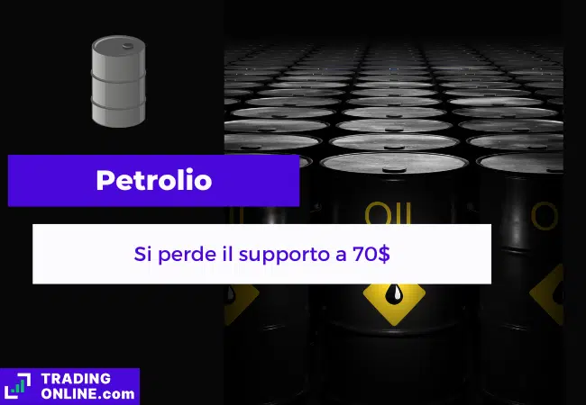 presentazione della notizia su calo prezzi del petrolio