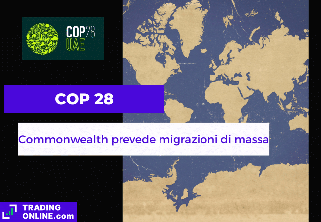 presentazione della notizia su intervento della segretaria generale del Commonwealth al COP 28
