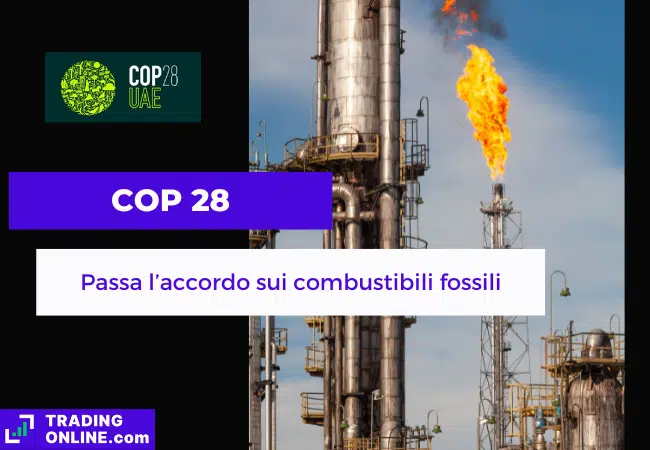 presentazione della notizia su accordo finale del COP 28