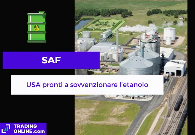 presentazione della notizia su nuova regolamentazione per usare etanolo come SAF