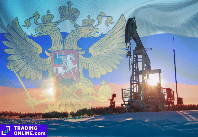 foto di un pozzo di petrolio in siberia