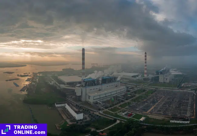 foto di una centrale a carbone