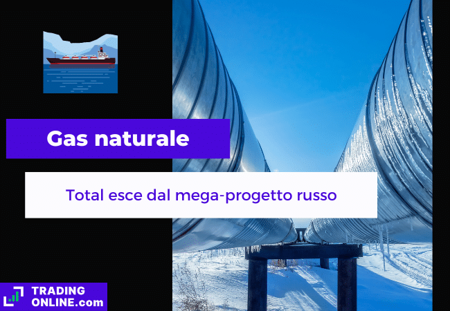 presentazione della notizia su Total Energies che lascia il progetto Arctic LNG 2