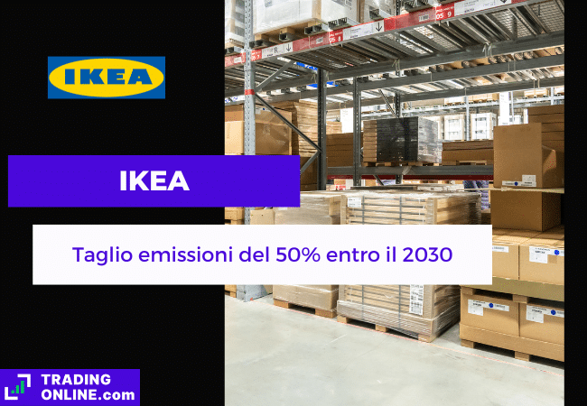 presentazione della notizia su nuovi obiettivi di sostenibilità per IKEA