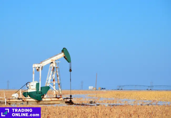 foto di un pozzo di petrolio in Texas