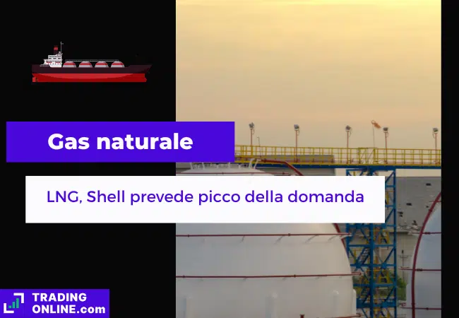 presentazione della notizia su previsioni di Shell per la domanda di gas liquefatto