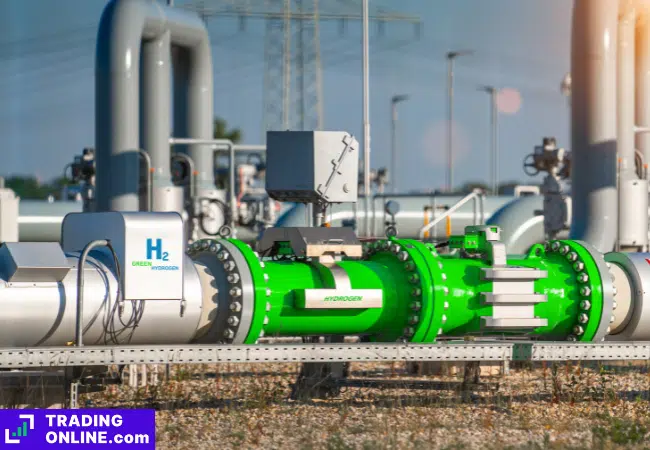 foto di un gasdotto di idrogeno verde