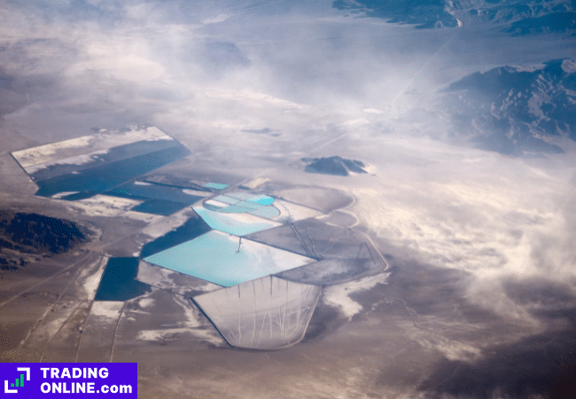 foto di un giacimento di litio in Cile