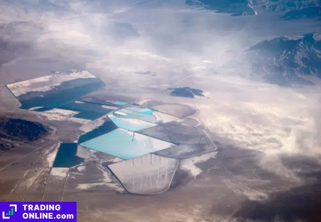 foto di un giacimento di litio in Cile
