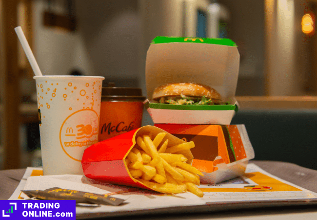 foto di un big mac con altri prodotti mcdonald's