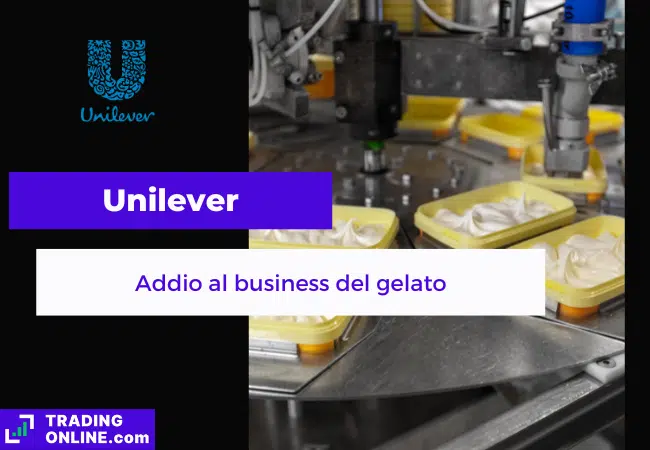 presentazione della notizia su Unilever che lascia il business del gelato