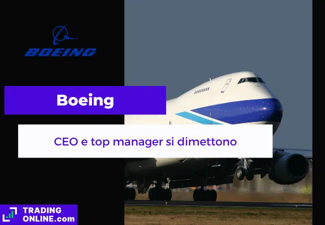 presentazione della notizia su CEO di Boeing che si dimette