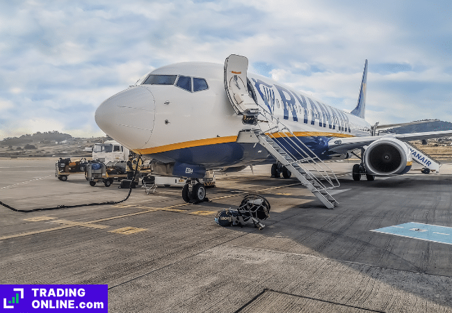 foto di un Boeing 737 di Ryanair