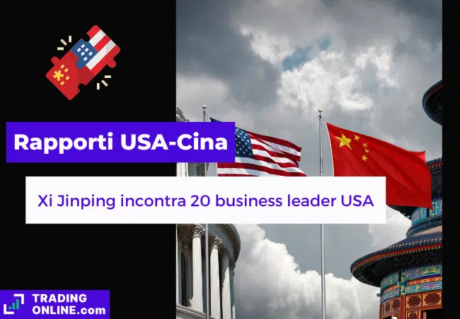 presentazione della notizia su Xi Jinping che incontra i top imprenditori USA