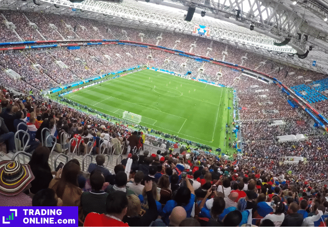 foto di uno stadio pieno in Spagna