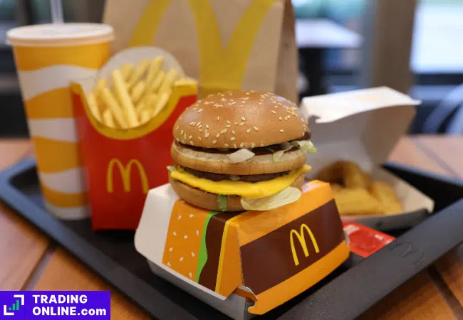 foto di un menu McDonald's
