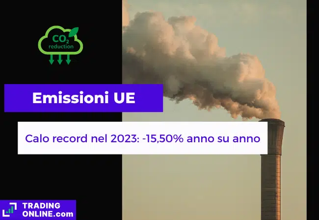 presentazione della notizia su calo record delle emissioni di CO2 in Europa nel 2023