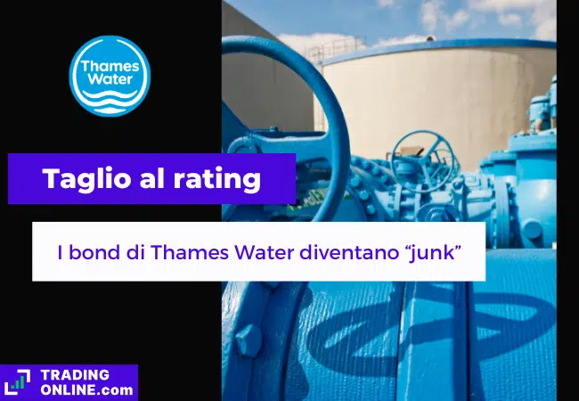 presentazione della notizia su taglio al rating delle obbligazioni Thames Water