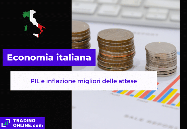 presentazione della notizia su economia italiana che ottiene risultati migliori delle attese