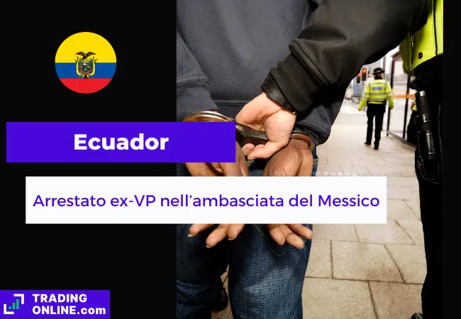 presentazione della notizia su Ecuador che arresta ex vice presidente
