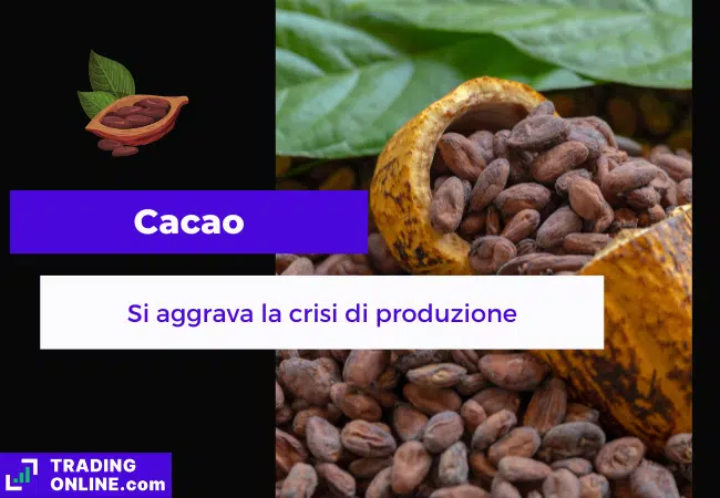 presentazione della notizia su peggioramento della crisi di produzione di cacao