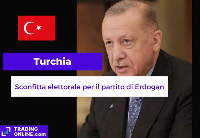 presentazione della notizia su sconfitta elettorale di Erdogan in elezioni locali turche