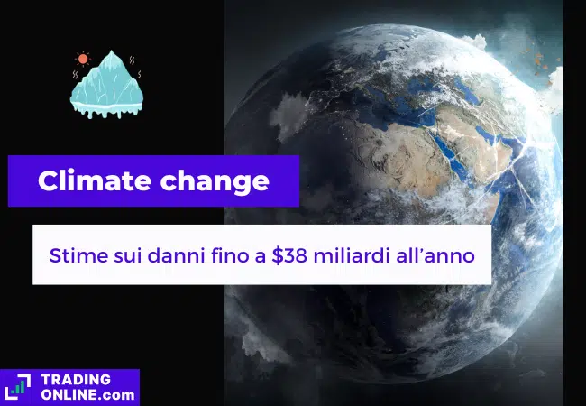presentazione della notizia su nuovo studio sui danni del cambiamento climatico