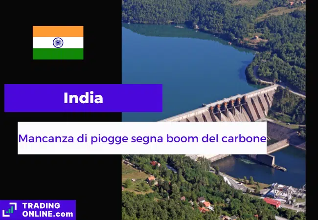 presentazione della notizia su India che produce più energia dal carbone per mancanza di piogge