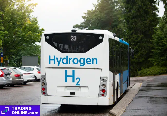 foto di un bus a idrogeno