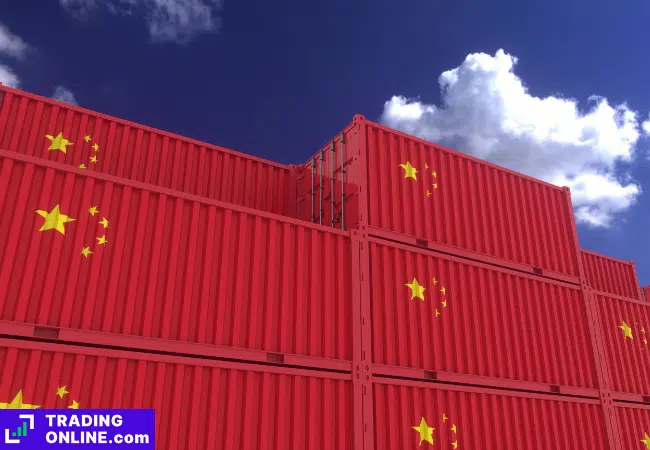 foto di container cinesi