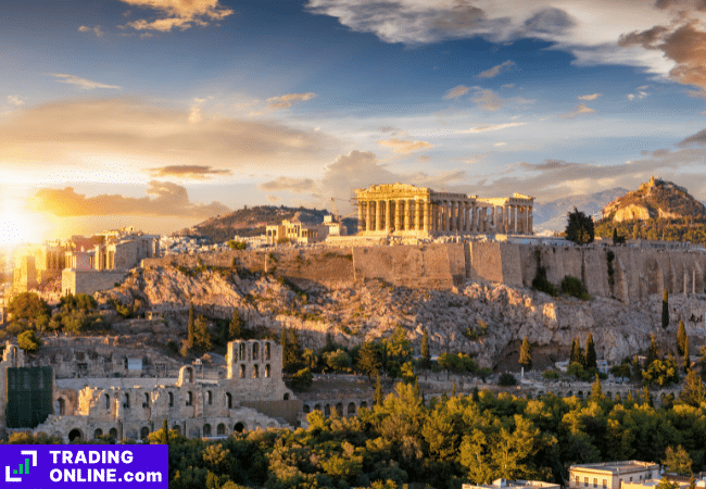 foto dell'acropoli di Atene