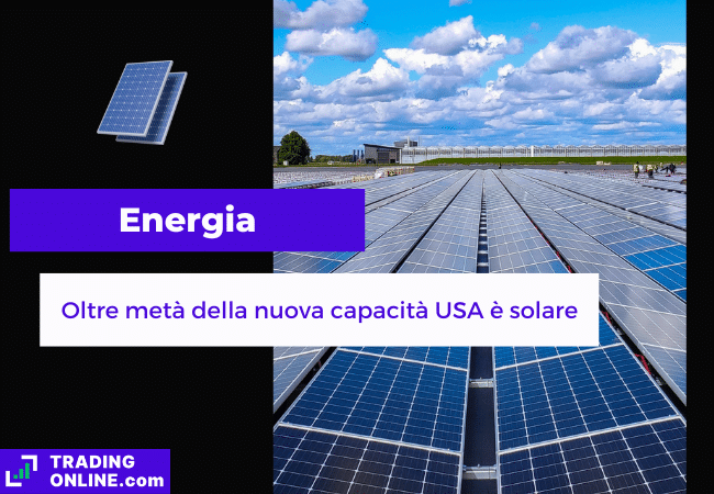 presentazione della notizia su stime EIA per la produzione di energia solare negli USA nel 2024