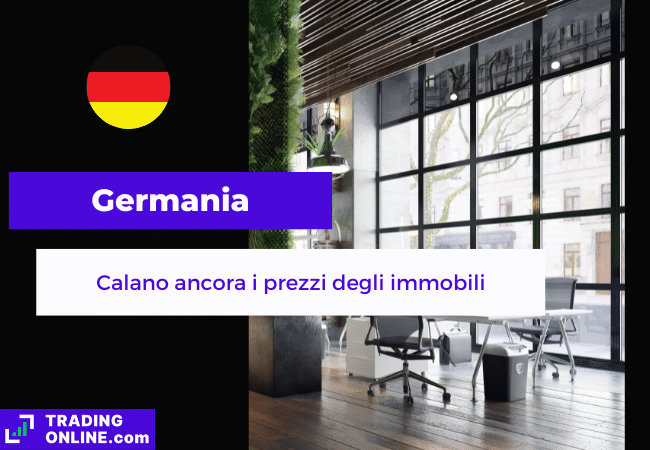 presentazione della notizia su calo dei prezzi degli immobili commerciali in Germania