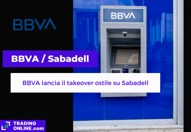 presentazione della notizia su BBVA che lancia takeover ostile di Sabadell