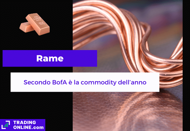 presentazione della notizia su previsioni di Bank of America sul prezzo del rame