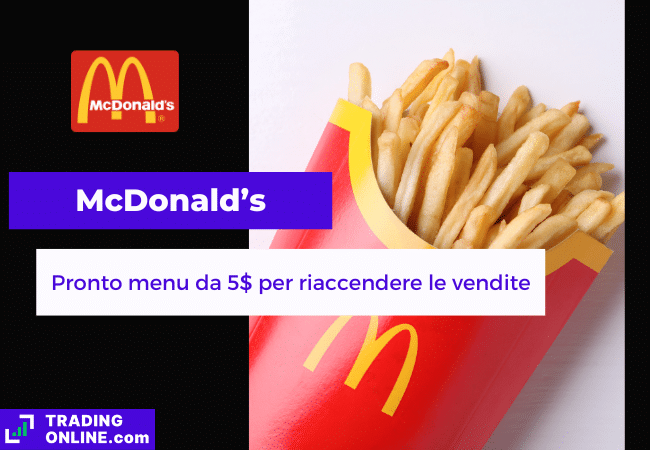 presentazione della notizia su McDonald's pronta a proporre un nuovo menu low-cost negli USA