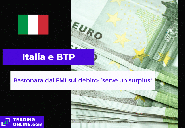 presentazione della notizia su FMI che chiede all'Italia di tagliare il deficit