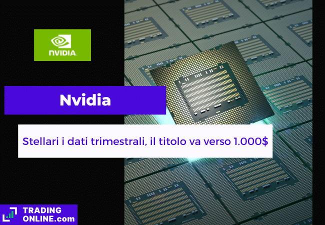 presentazione della notizia su dati trimestrali di Nvidia