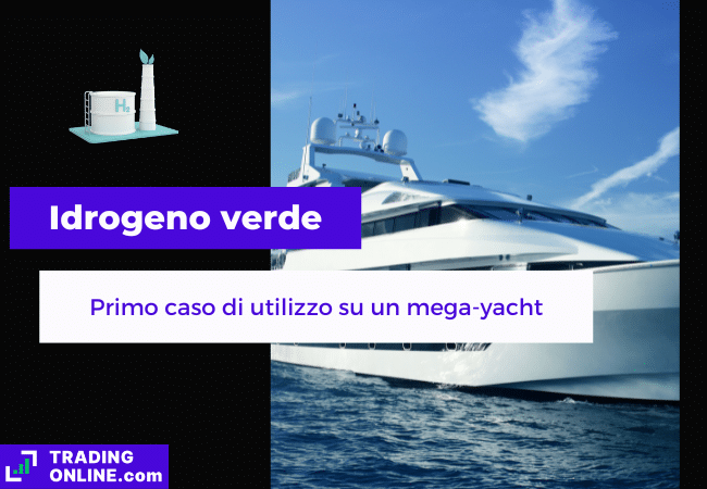 presentazione della notizia su idrogeno verde impiegato per la prima volta in uno yacht