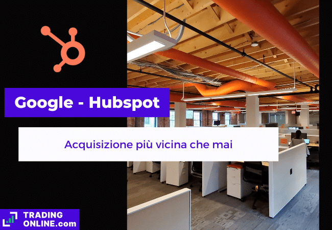 presentazione della notizia su Google molto vicina ad acquisire Hubspot