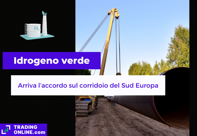 presentazione della notizia su accordo per corridoio europeo dell'idrogeno verde