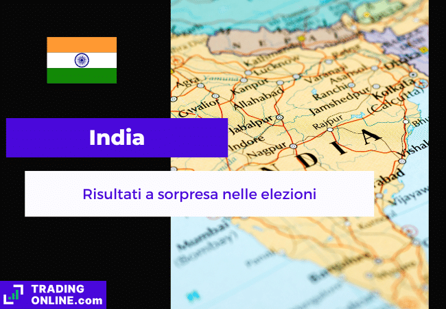 presentazione della notizia su risultati sorprendenti nelle elezioni indiane