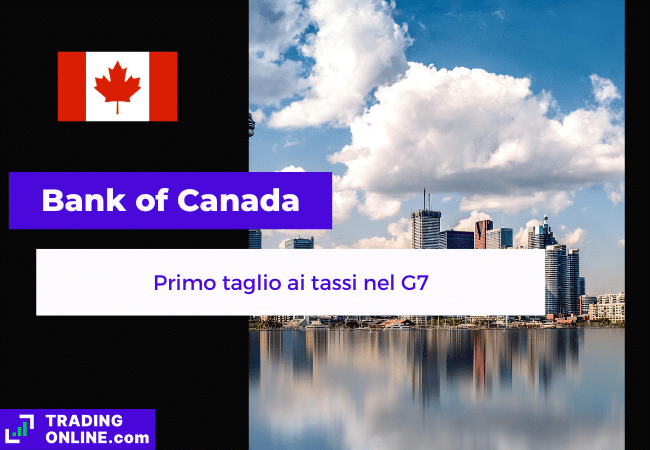 presentazione della notizia su taglio ai tassi della Bank of Canada