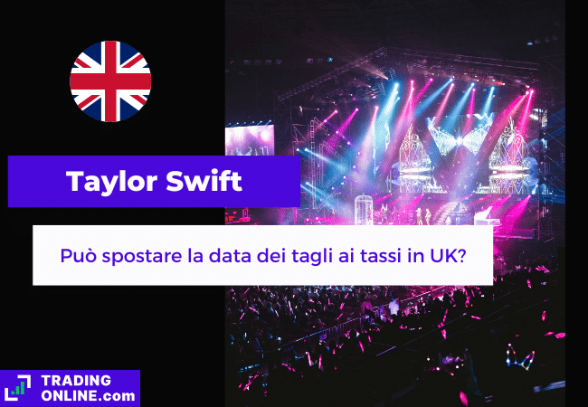 presentazione della notizia su Taylor Swift che può causare un rimando dei tagli ai tassi in UK