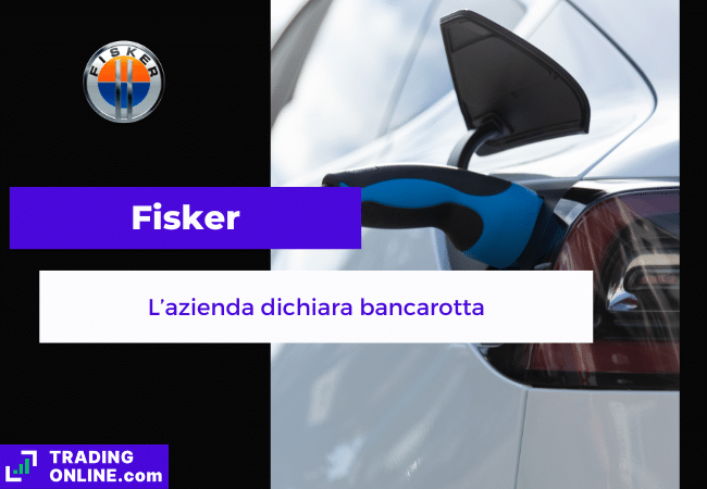 presentazione della notizia su Fisker che dichiara bancarotta