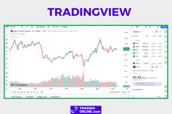 piattaforma di trading professionale TradingView